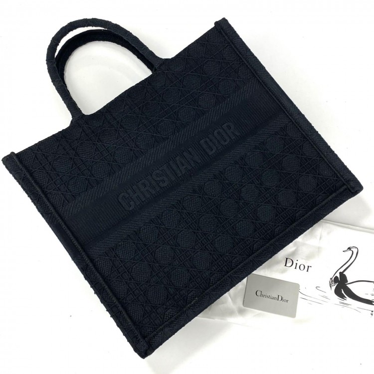 CHRİSTİAN DİOR BOOK TOTE OBLİQU BAG BLACK